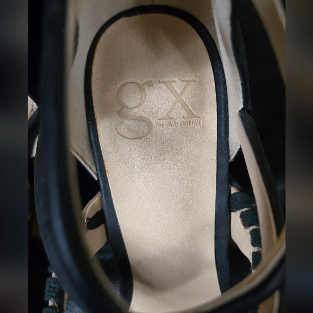 GX by Gwen Stefani GORGEOUS Black & Red Women's Heels sz7.5 - Picture 3 of 7